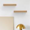 Floating Shelves 11.8" Wall Mounted Wood Shelves for Bathroom, Bedroom, Living Room, Kitchen