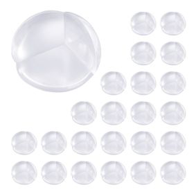 VEVOR Corner Protectors Baby Proofing, 24 Pack, Clear & Transparent Table Corner Guards Covers for Baby Safety, 1.34-inch Depth, 0.28-inch Thickness