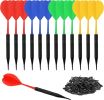 Soft Tip Darts, Bar Dart, Plastic Tip Darts Set, Attach Extra Replacement Tips, Soft Tip Darts for Electronic/Plastic Dartboard