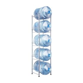 VEVOR 5 Tiers Water Jug Holder, 5 Gallon Water Bottle Holder, Single Row Water Bottle Rack for 5 Bottles, Heavy Duty Water Jug Rack for Kitchen