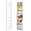 VEVOR Over the Door Pantry Organizer, 10-Tier Pantry Organization and Storage, Heavy-Duty Steel Hanging Spice Rack, Adjustable Wall Seasoning Shelves
