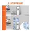 VEVOR 5 Tiers Water Jug Holder, 5 Gallon Water Bottle Holder, Single Row Water Bottle Rack for 5 Bottles, Heavy Duty Water Jug Rack for Kitchen