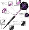 Darts Plastic Tip Set - 18g 21g Colorful Rainbow Soft Tip Darts 50 Anti-Loose O-Rings 6 Shaft (Aluminum/Nylon 45mm) 6 Durable Flights Extra 50 Soft Ti