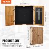 VEVOR Dartboard Cabinet, Solid Wood Dartboard Cabinet Set, Official Size Hideaway Cabinet with Socreboard and Accessories, Features Easy Assembly