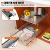 VEVOR 2 Tier 17"Wx21"Dx15"H Pull Out Cabinet Organizer, Heavy Duty Slide Out Pantry Shelves, Steel Roll Out Drawers, Sliding Drawer Storage for Home