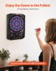 VEVOR Electronic Dart Board, 13.5" Target Dartboard with 45 Games & 474 Variations for Up to 8 Players, 6 Dart Shafts with Flights & 50 Soft Tips