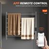 Towel Warmer, Stainless Steel Smart WiFi Heated Towel Rack, Wall Mounted with 6 Bars and Adjustable Temperature, Silver