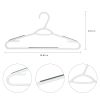 (2 pack) Non-Slip Clothes Hangers, 10 Pack, White, Durable Plastic, TPE Strips