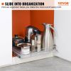 VEVOR 18.5"Wx21"Dx3.5"H Pull Out Cabinet Organizer, Heavy Duty Slide Out Pantry Shelves, Steel Roll Out Drawers