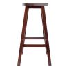 Katashi Fan Shape Bar Stool; Walnut