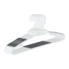 (2 pack) Non-Slip Clothes Hangers, 10 Pack, White, Durable Plastic, TPE Strips