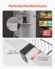 VEVOR Over the Door Pantry Organizer, 8-Tier Pantry Organization and Storage, Heavy-Duty Steel Hanging Spice Rack, Adjustable Wall Seasoning Shelves