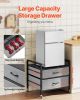 VEVOR Mini Fridge Stand with Storage, 176 lb-Capacity Mini Fridge Table with 2 Drawers & 4 Swivel Wheels, Mobile Mini Fridge Shelf