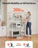 VEVOR 4-Tier Foldable Storage Shelf, 36W x 21D x 60 H Inch Folding Metal Rack Shelving Unit