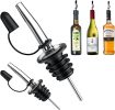 12 Pack Liquor Pour Spout With Dust Caps Bottle Pourers for Alcohol, Olive Oil Speed Pourers, Bar Bartender Accessories