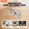 VEVOR Cabinet Hinges, 50 Packs Partial Overlay Kitchen Cabinet Door Hinges