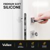 Wall Protectors 4 Pcs of Clear Rubber Knob Self Adhesive Guard Door Bumper Reusable Solution for Stopping Damage & Noise from Doors in Your Home or Of