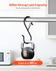 VEVOR S Hooks 36 Pack, 39.68 LBS Capacity for Bars up to 0.85 Inch, S Shaped Hooks with Safety Buckle, Heavy Duty Metal Hangers for Plants, Jeans