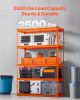 VEVOR Storage Shelves, 2500 lbs, 5 Tier Heavy Duty Garage Shelving
