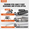 VEVOR Stainless Steel Work Table, 24 x 24 x 26 Inch Commercial Food Prep Worktable, 3-Sided Backsplash Heavy Duty Prep Worktable