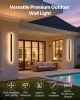 VEVOR Outdoor Wall Lights, 2 Pack, 31.5 Inch Long Strip Modern Exterior Wall Sconce Light Fixtures, 3000K Warm White