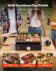 VEVOR Commercial Griddle, 16.9" Heavy Duty Manual Flat Top Griddle, Countertop Gas Grill with Non-Stick Cooking Plate, Steel Natural Gas Griddle