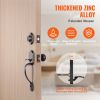VEVOR Front Door Handle and Deadbolt Set, Front Door Lock Set with Interior Knob, Adjustable Hole Spacing Single Cylinder Handleset
