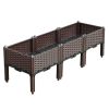 SOGA 120cm Deep Raised Garden Bed – Durable Planter Box with Legs for Vegetables, Herbs, and Flowers, Outdoor Garden Container for Home, Patio
