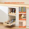 VEVOR Pull Out Cabinet Organizer, 14"W x 21"D Cabinet Drawer, Soft Close Slide out Shelf, Heavy-Duty Sliding Wood Drawer
