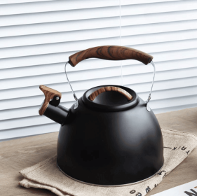 PSHAB36A3LG   Black European-style kettle with gas stove whistle function. Boils water in 8-10 minutes with 0.35mm-thick body. 3.0L capacity compatibl (PSHAB36A3LG: PSHAB36A3LB)