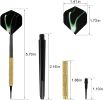 12 Pcs Darts Plastic Tip, Soft Tip Darts Set, 14g Plastic Tipped Dart, Attach Extra 36 Black 2BA Replacement Tips