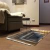 3D Optical Illusion Doormat Non-Slip Welcome Mat Realistic Stone Step Design Indoor/Outdoor Entrance Rug Easy Clean Durable Decor