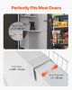 VEVOR Over the Door Pantry Organizer, 9-Tier Pantry Organization and Storage, Heavy-Duty Steel Hanging Spice Rack, Adjustable Wall Seasoning Shelves