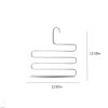1pc/2pcs 5-Layer Trouser Rack Stainless Steel S Type Multi-Layer Clothes Rack